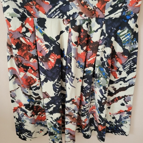 Anthropologie Maeve Capelle Multicolored Abstract Sleeveless Dress in M - Picture 3 of 11